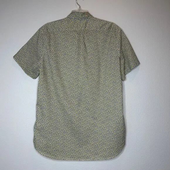 LIBERTY ARTS FABRICS J. CREW Mens Short Sleeve Button Up Shirt LT LG TALL Floral - Picture 5 of 8